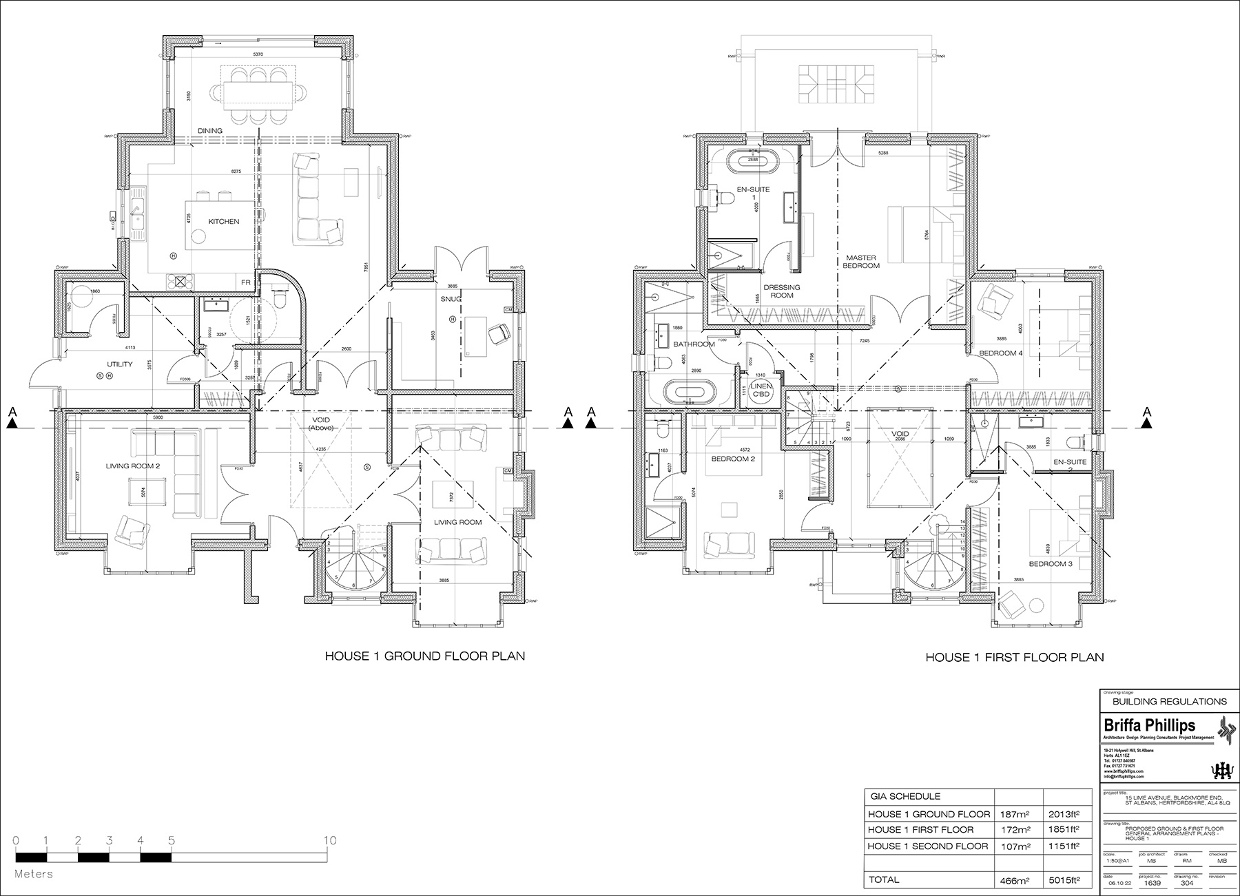 ground floor plans of house 1